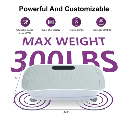 ZenFlex™ Curved-Surface Whole Body Vibration Plate (grey)