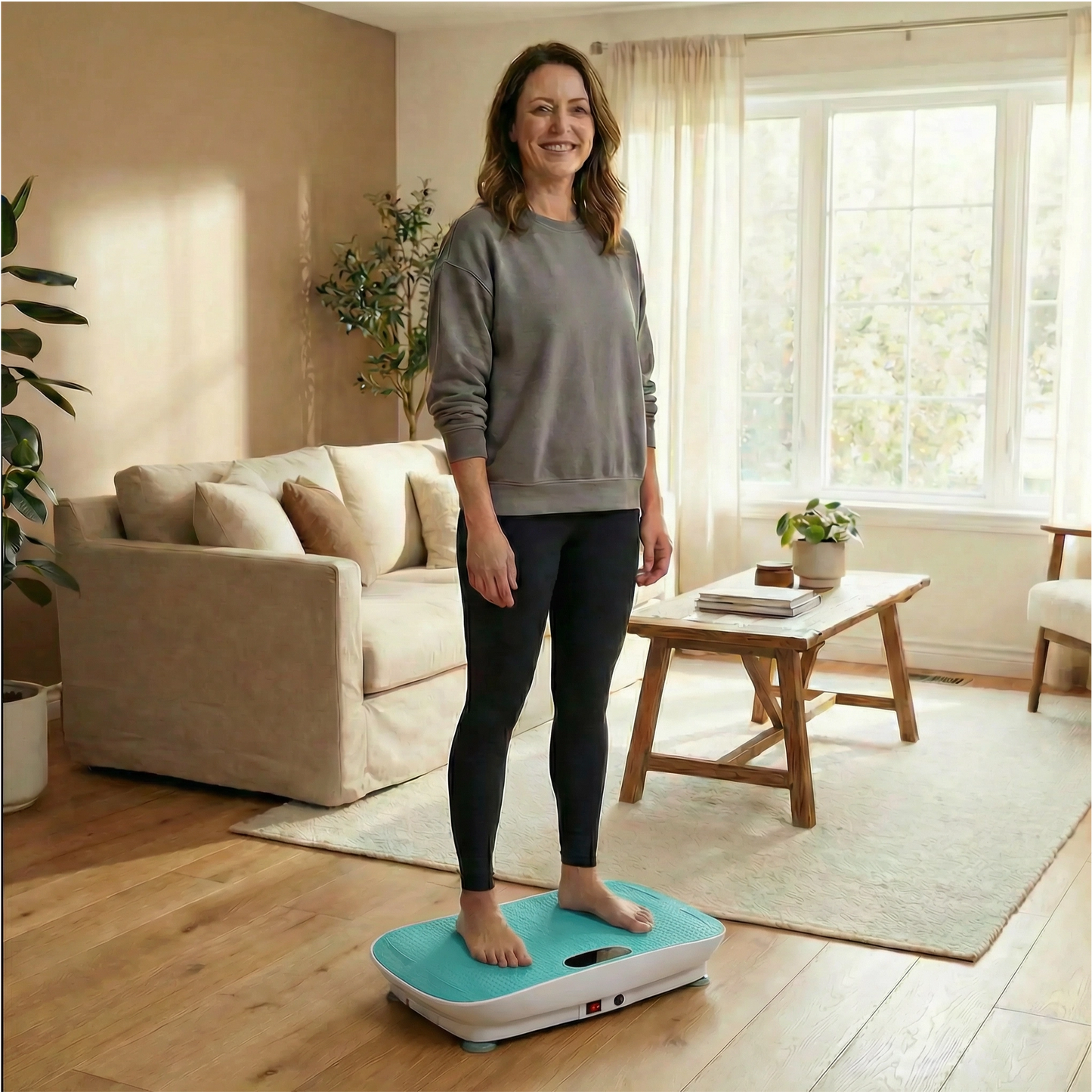 ZenFlex™ Curved-Surface Whole Body Vibration Plate (blue)