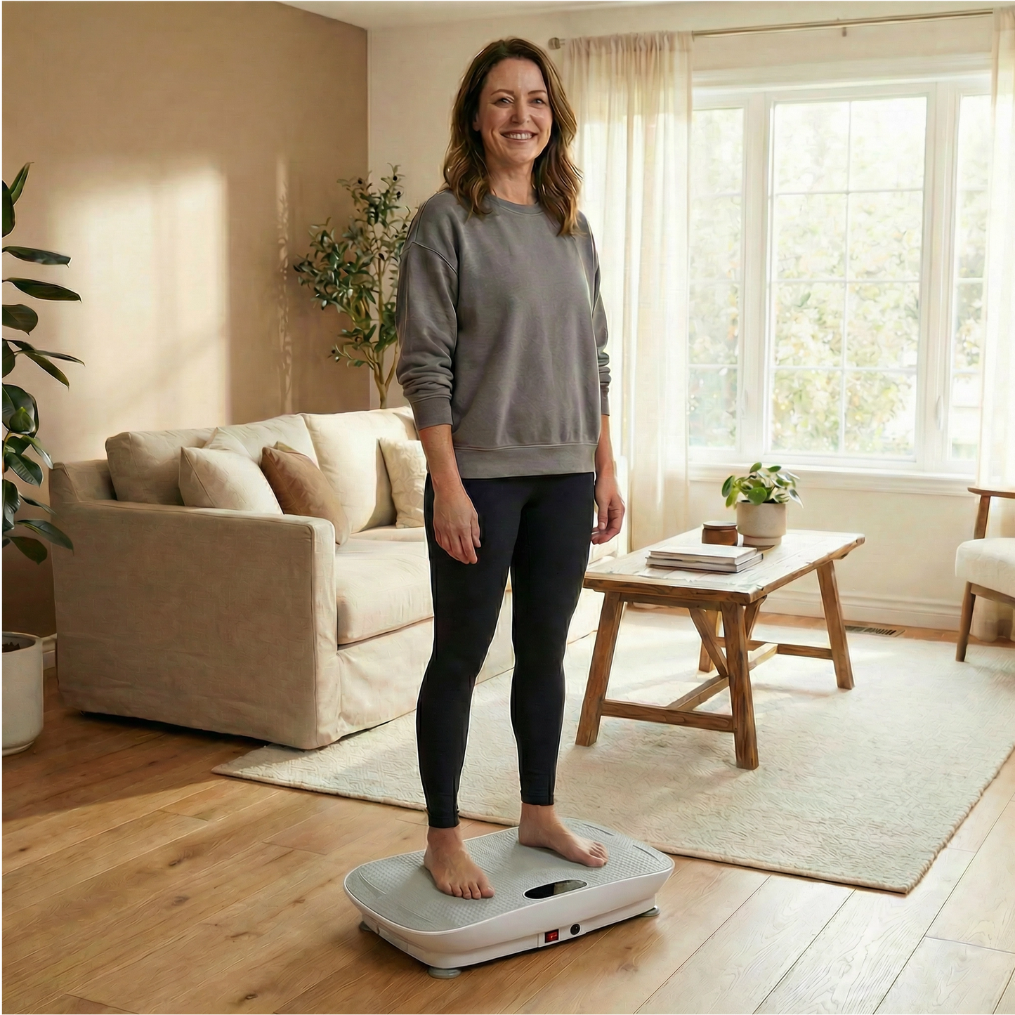 ZenFlex™ Curved-Surface Whole Body Vibration Plate (grey)