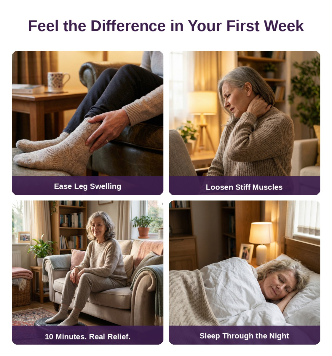 ZenFlex™ Curved-Surface Whole Body Vibration Plate (grey)