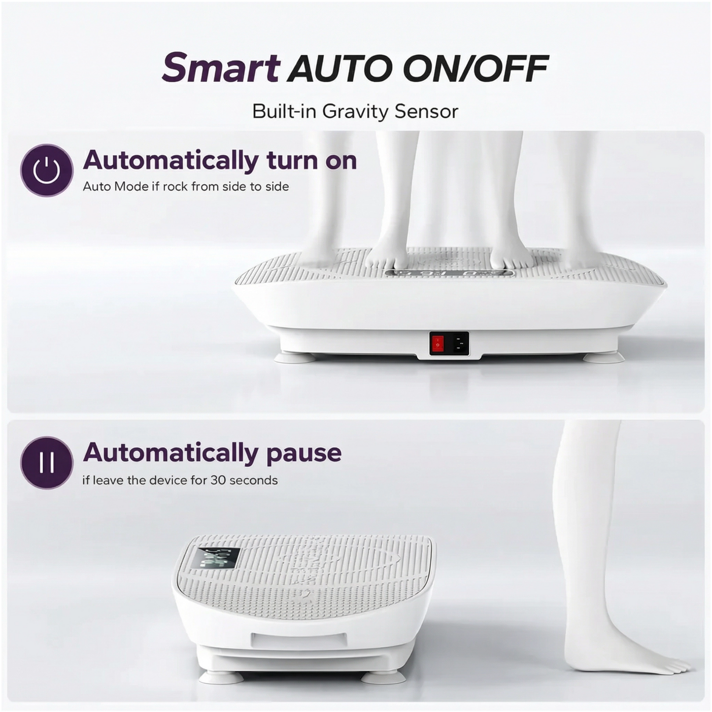 ZenFlex™ Curved-Surface Whole Body Vibration Plate (grey)