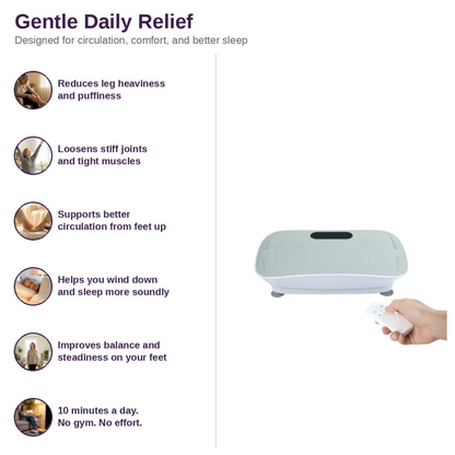 ZenFlex™ Curved-Surface Whole Body Vibration Plate (grey)