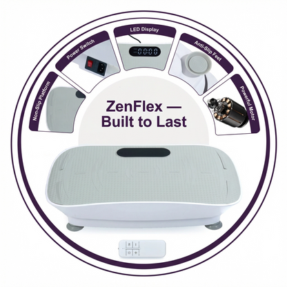 ZenFlex™ Curved-Surface Whole Body Vibration Plate (grey)